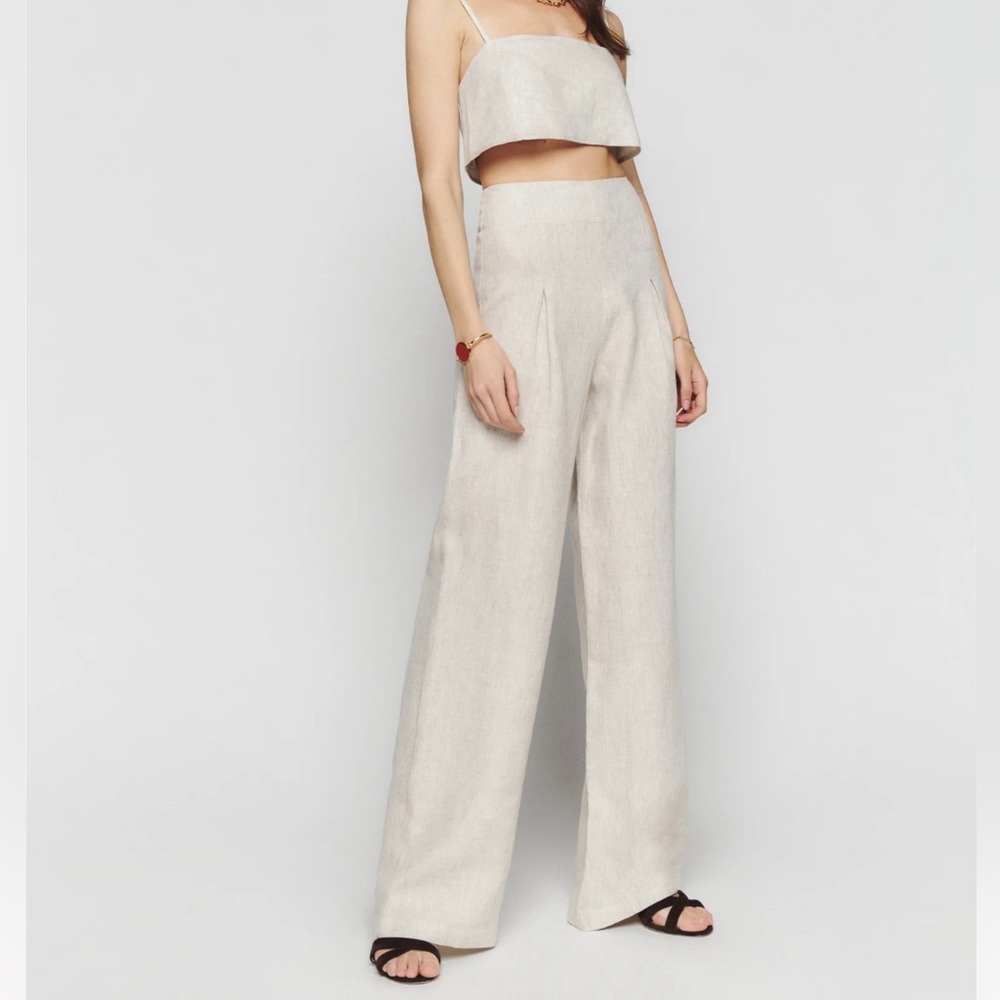 Petite Cleo linen pant Reformation size 0